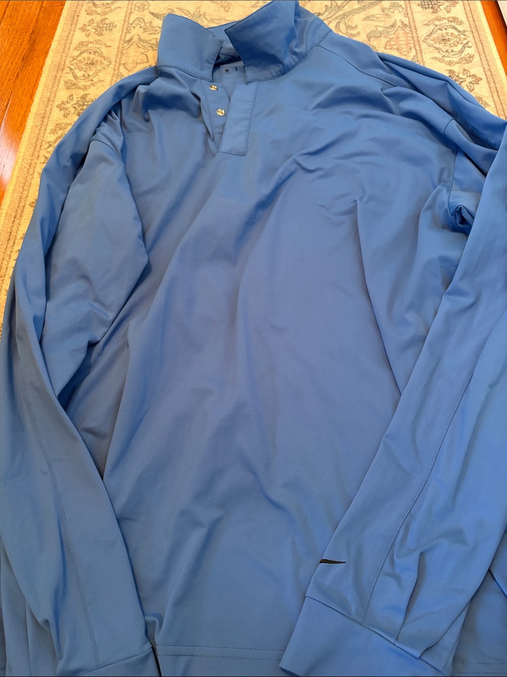 NIKE GOLF Men's XL 1/4 Snap Blue Pullover